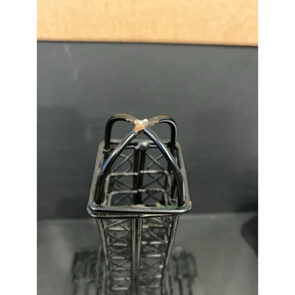 Black Metal Wire Eiffel Tower Votive Candle Holder Home Decor Item - Picture 10 of 10